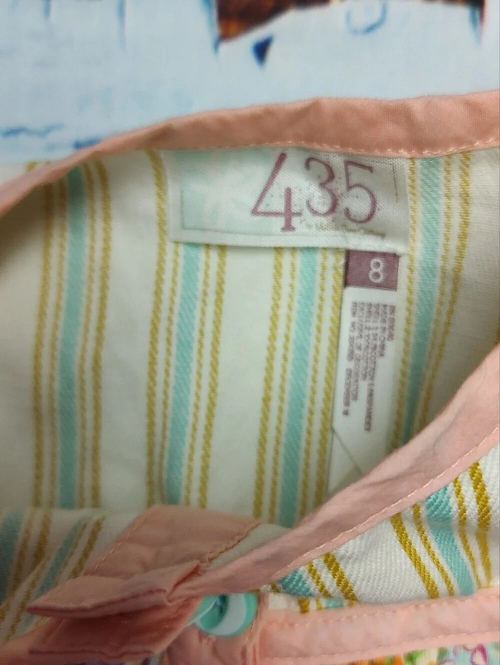 Matilda Jane 435 Dress Stripes & Floral Kids Size 8